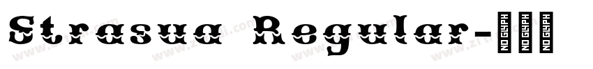 Strasua Regular字体转换